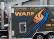 Ware trailer-mounted rental boiler in Arizona parked outside a commercial facility